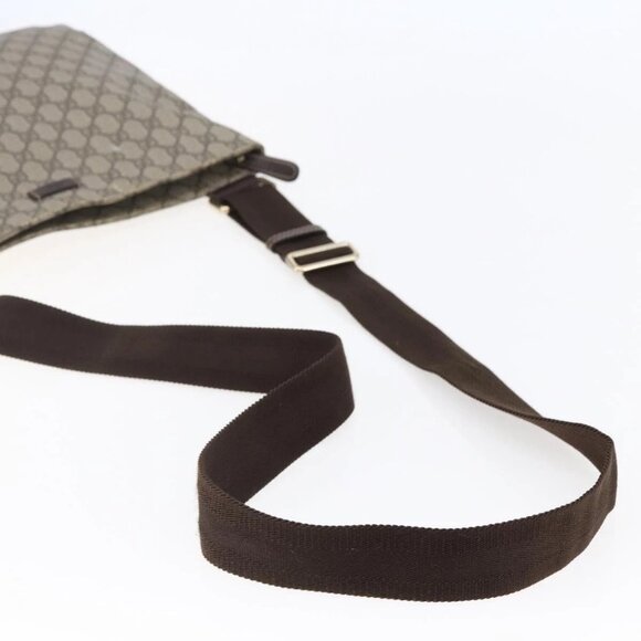 GUCCI GG Supreme Shoulder Bag PVC Beige Gold Auth - Picture 8 of 16